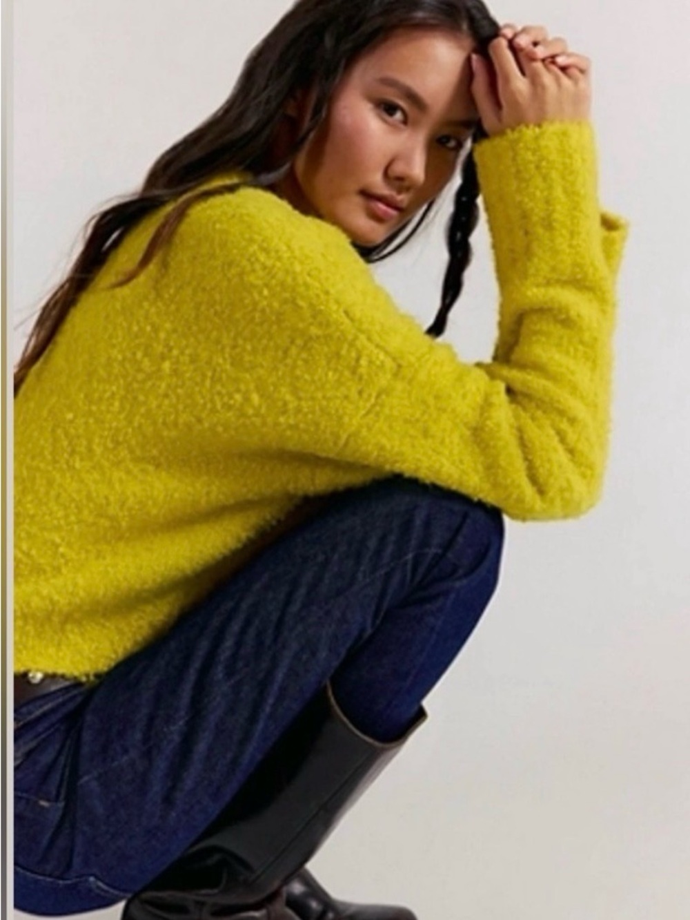 Free People We The Free Stormy Pullover. NWOT . Lightning bug